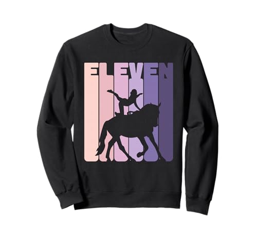11. Geburtstag Reiterin 11 Jahre Mädchen Dressur Voltigieren Sweatshirt von Voltigieren Mädchen Dressurreiten Geburtstag Volti