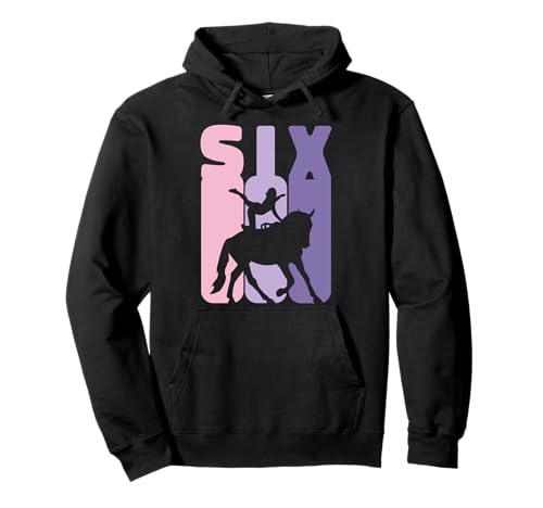 6. Geburtstag Reiterin 6 Jahre Mädchen Dressur Voltigieren Pullover Hoodie von Voltigieren Mädchen Dressurreiten Geburtstag Volti