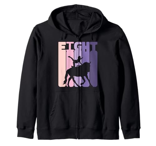 8. Geburtstag Reiterin 8 Jahre Mädchen Dressur Voltigieren Kapuzenjacke von Voltigieren Mädchen Dressurreiten Geburtstag Volti