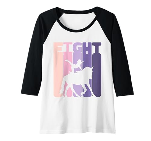 Damen 8. Geburtstag Reiterin 8 Jahre Mädchen Dressur Voltigieren Raglan von Voltigieren Mädchen Dressurreiten Geburtstag Volti