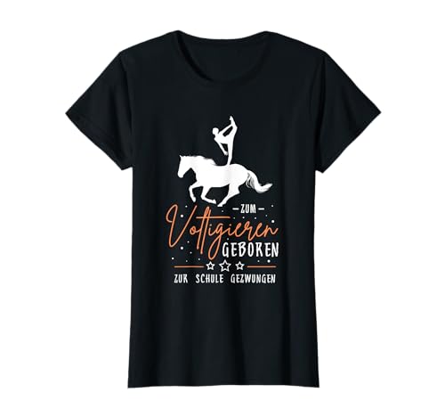 Voltigieren Sprüche Voltigierer Kinder Geschenk Mädchen T-Shirt von Voltigieren Motiv Pferd Pferdesport Geschenkidee