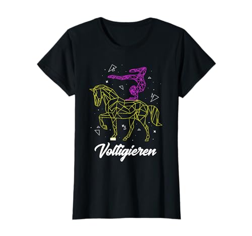 Voltigieren Sprüche Voltigierer Kinder Geschenk Mädchen T-Shirt von Voltigieren Motiv Pferd Pferdesport Geschenkidee
