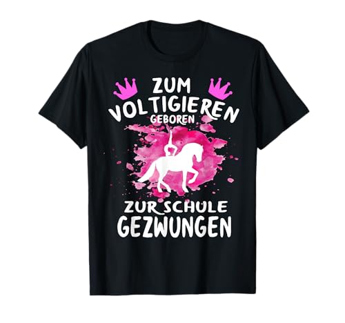 Voltigieren Sprüche Voltigierer Kinder Geschenk Mädchen T-Shirt von Voltigieren Motiv Pferd Pferdesport