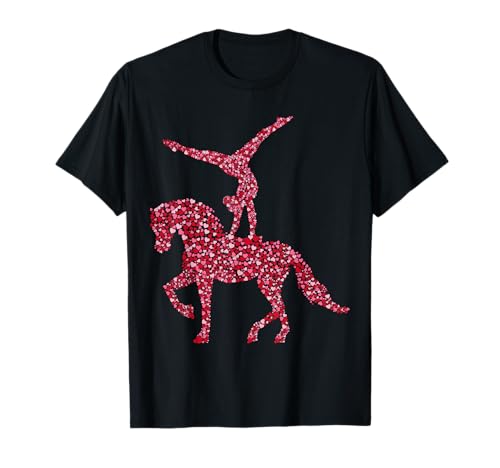 Voltigieren Volti Pferde Mädchen Reiterin Damen T-Shirt von Voltigieren Pferde Reitsport Geschenkideen