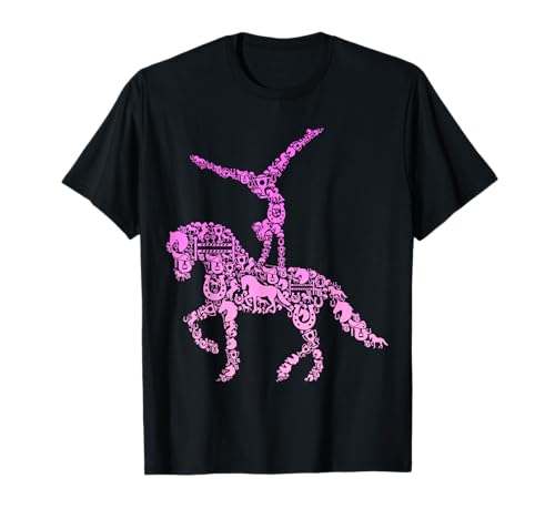 Voltigieren Volti Reiterin Pferde Mädchen Damen T-Shirt von Voltigieren Pferde Reitsport Geschenkideen