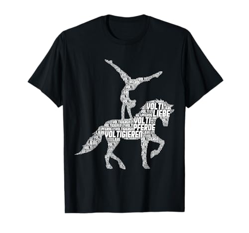 Voltigieren Volti Reiterin Pferde Mädchen Frauen T-Shirt von Voltigieren Pferde Reitsport Geschenkideen