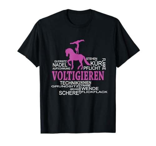 Voltigieren - Volti Outfit aus dem Mädchen Voltigier T-Shirt von Voltigieren Pferdesport Voltigier Reit