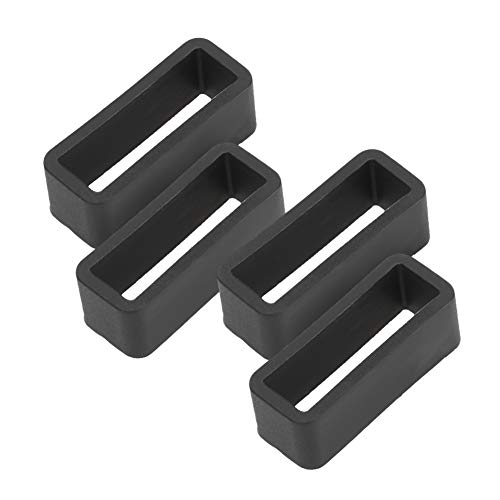 Voluxe 4 Stück Sicherheitsschnalle für Uhren aus Silikon, Ersatz, Zubehör für Armbanduhren mit optionalen Längen, weiches Armband, Kostüm, Ersatz (20 mm) von Keenso