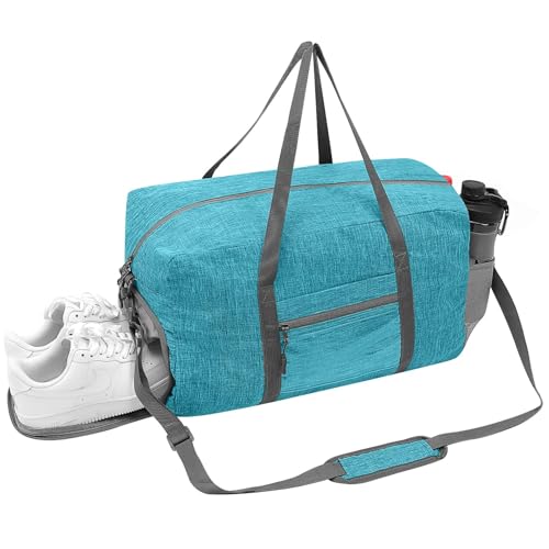 Vomgomfom 35L Leichte Sporttaschen mit Schuhfach für Damen Herren, Mintgrün von Vomgomfom