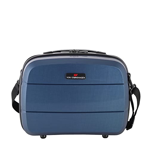 Von Cronshagen Kosmetikkoffer Balto | Beautycase zum Aufstecken | passend für Reisetrolley Balto | praktische Fächer innen | schließt mit Reißverschluss (Navy) von Von Cronshagen