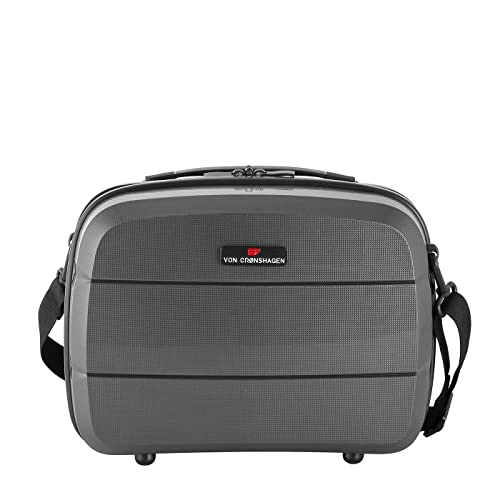 Von Cronshagen Kosmetikkoffer Balto | Beautycase zum Aufstecken | passend für Reisetrolley Balto | praktische Fächer innen | schließt mit Reißverschluss (Anthra) von Von Cronshagen