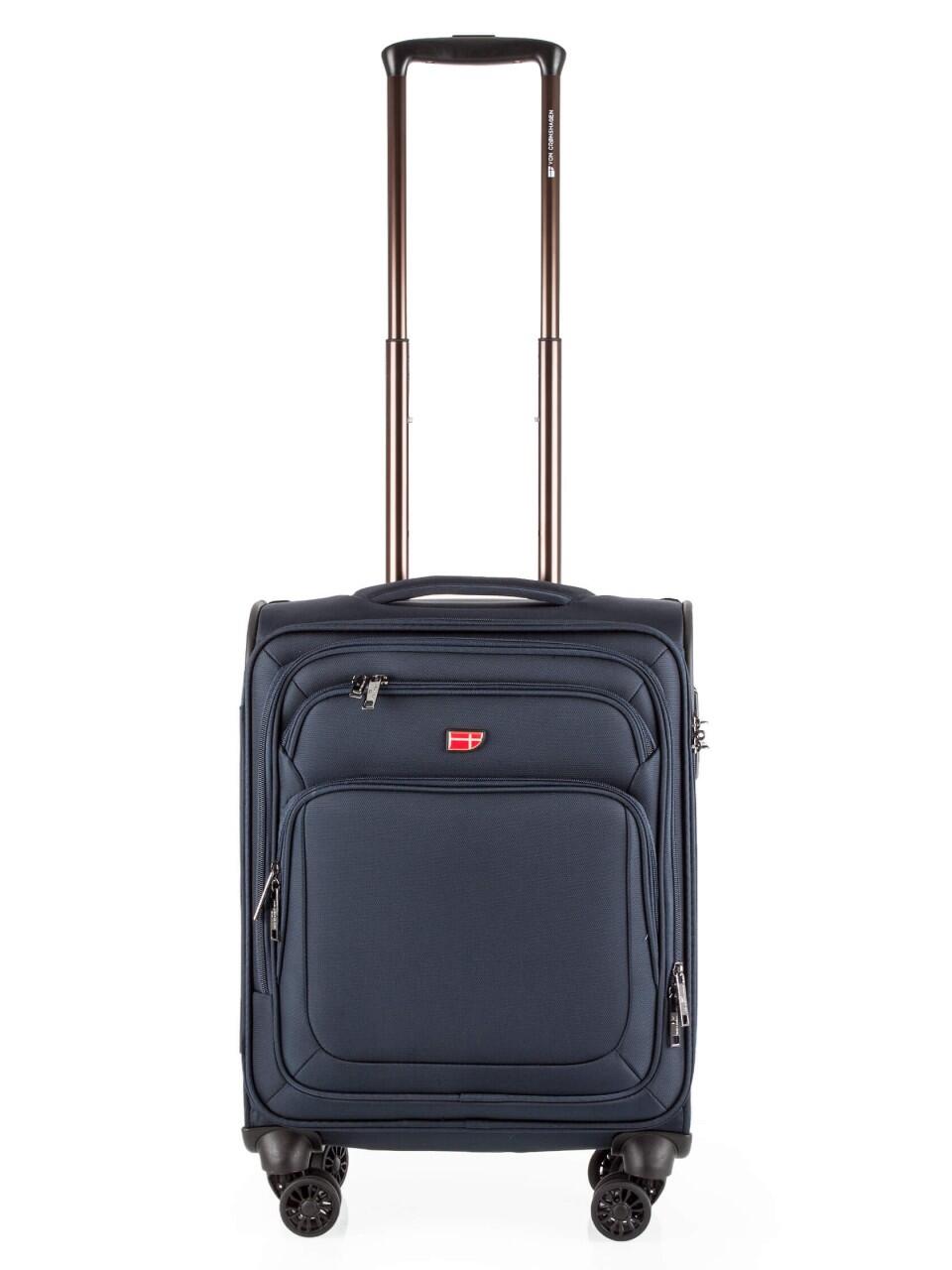 Von Cronshagen - Von Crønshagen 4-Rollen-Koffer Henrik S #02/01/01/351-1-55 marine von Von Cronshagen