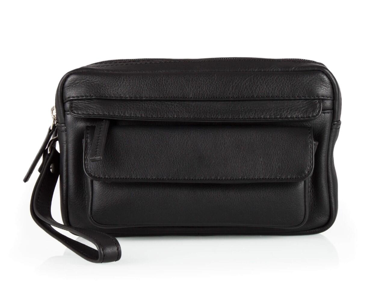 Von Cronshagen - Von Crønshagen Herren- Handgelenktasche Valter #02/02/02/470-1 Black von Von Cronshagen