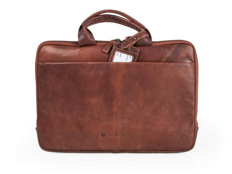 Von Cronshagen - Von Crønshagen Kilde Notebooktasche Kalvesstrom kilde brown von Von Cronshagen