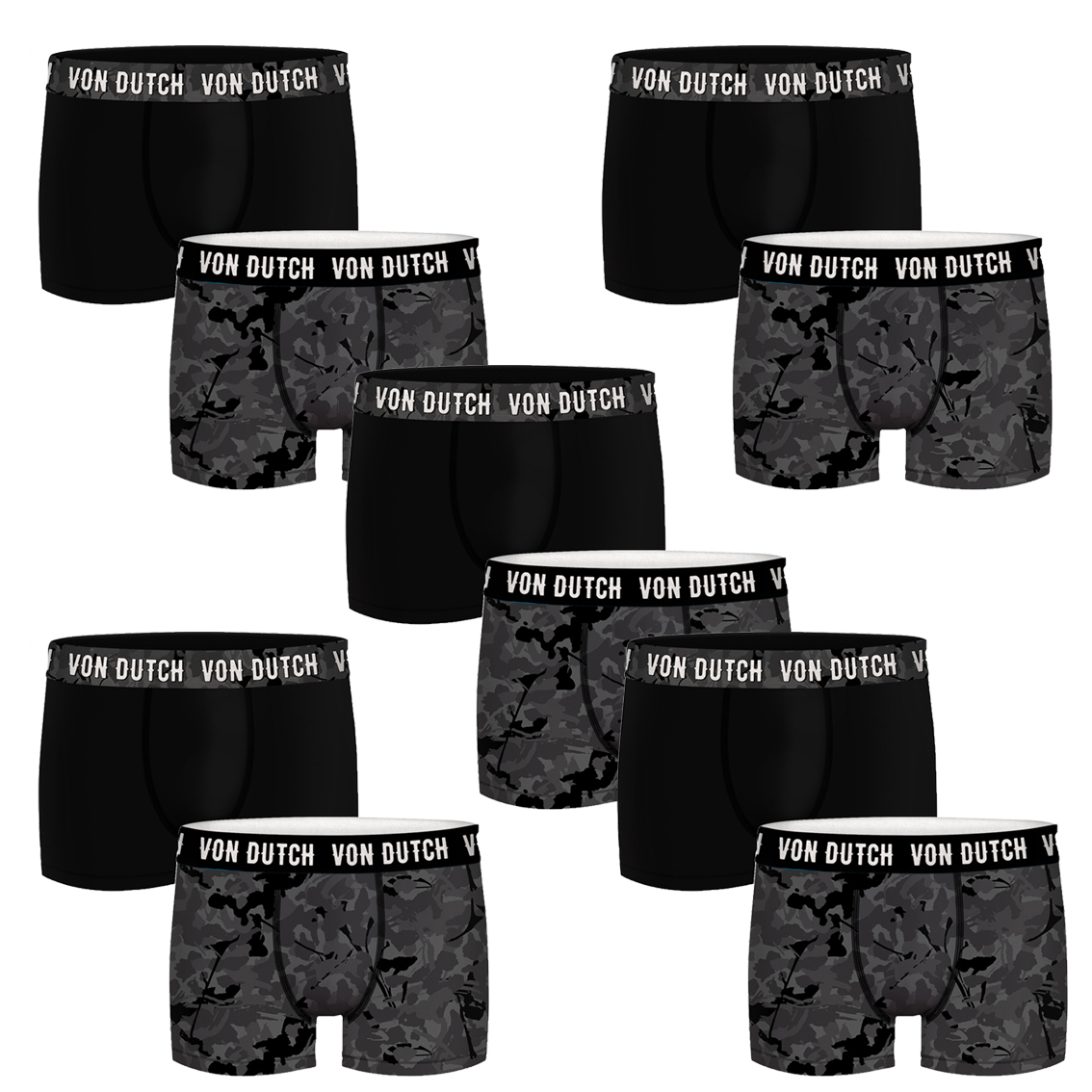 10er Pack Von Dutch Basic Boxer Boxershorts Herren Unterwäsche VD1BCX2CAM von Von Dutch