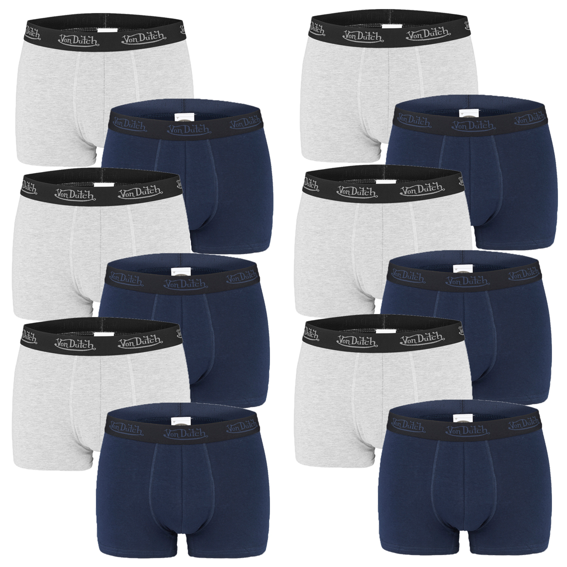 12er Pack Von Dutch Basic Boxer Boxershorts Herren Unterwäsche von Von Dutch