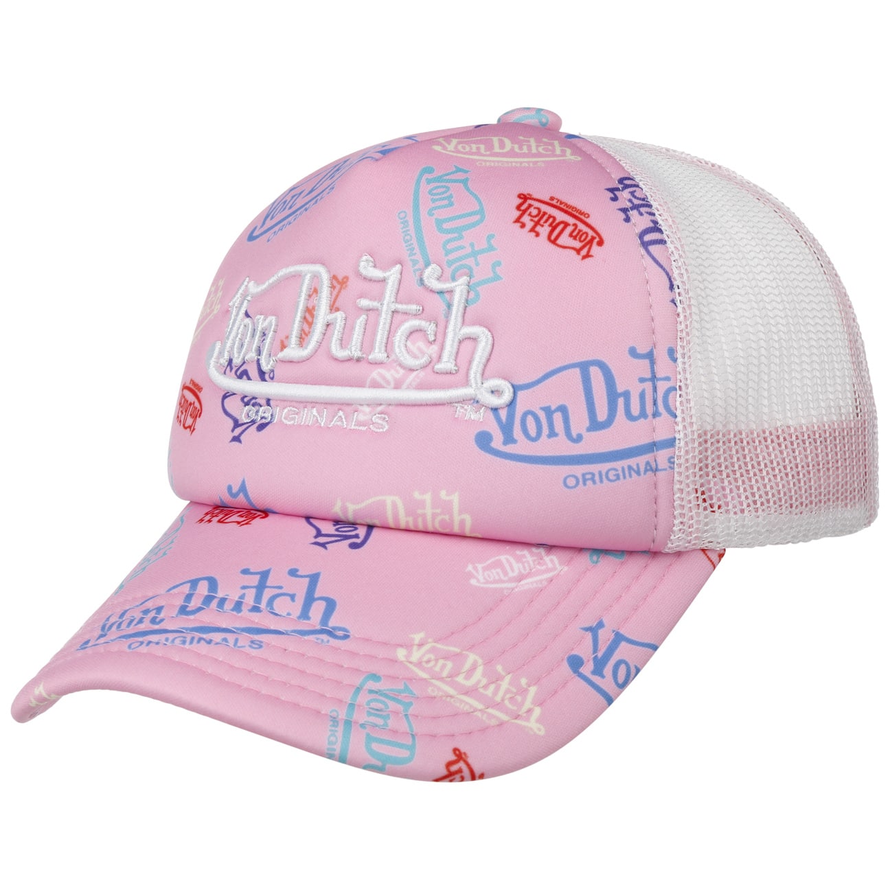 Atlanta Logo All Over Trucker Cap by Von Dutch von Von Dutch