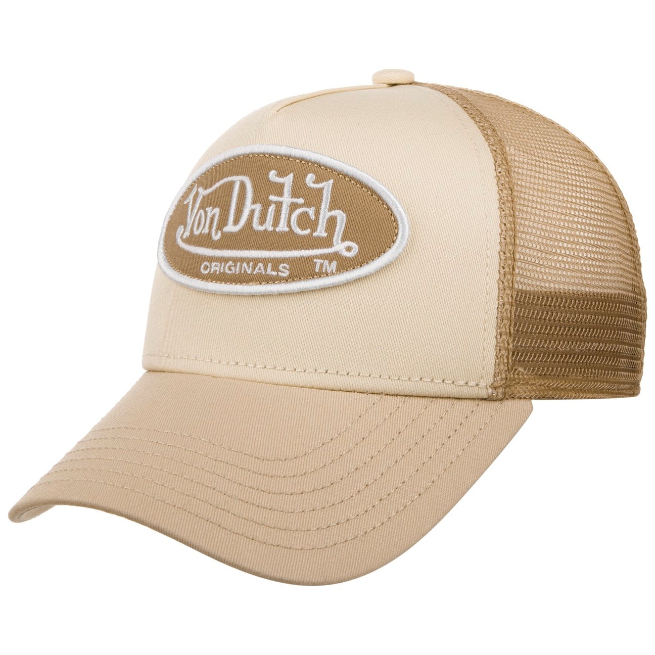 Boston Oval Patch Trucker Cap by Von Dutch von Von Dutch