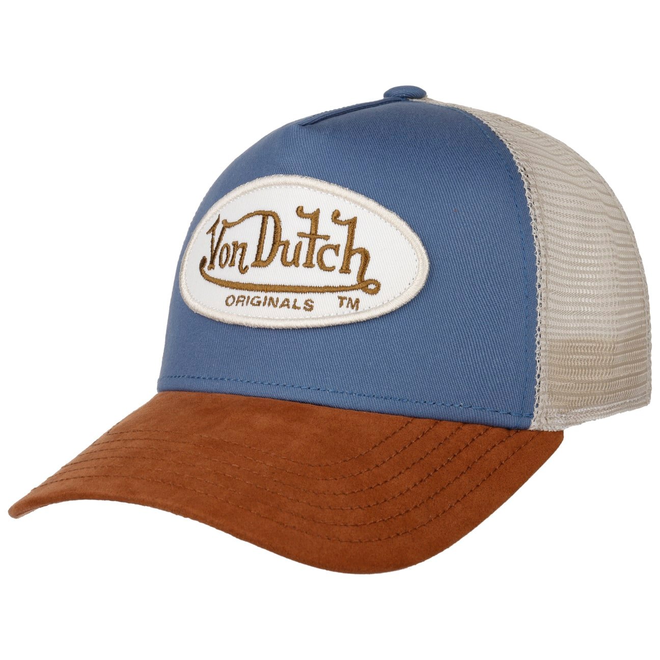 Boston Oval Patch Trucker Cap by Von Dutch von Von Dutch