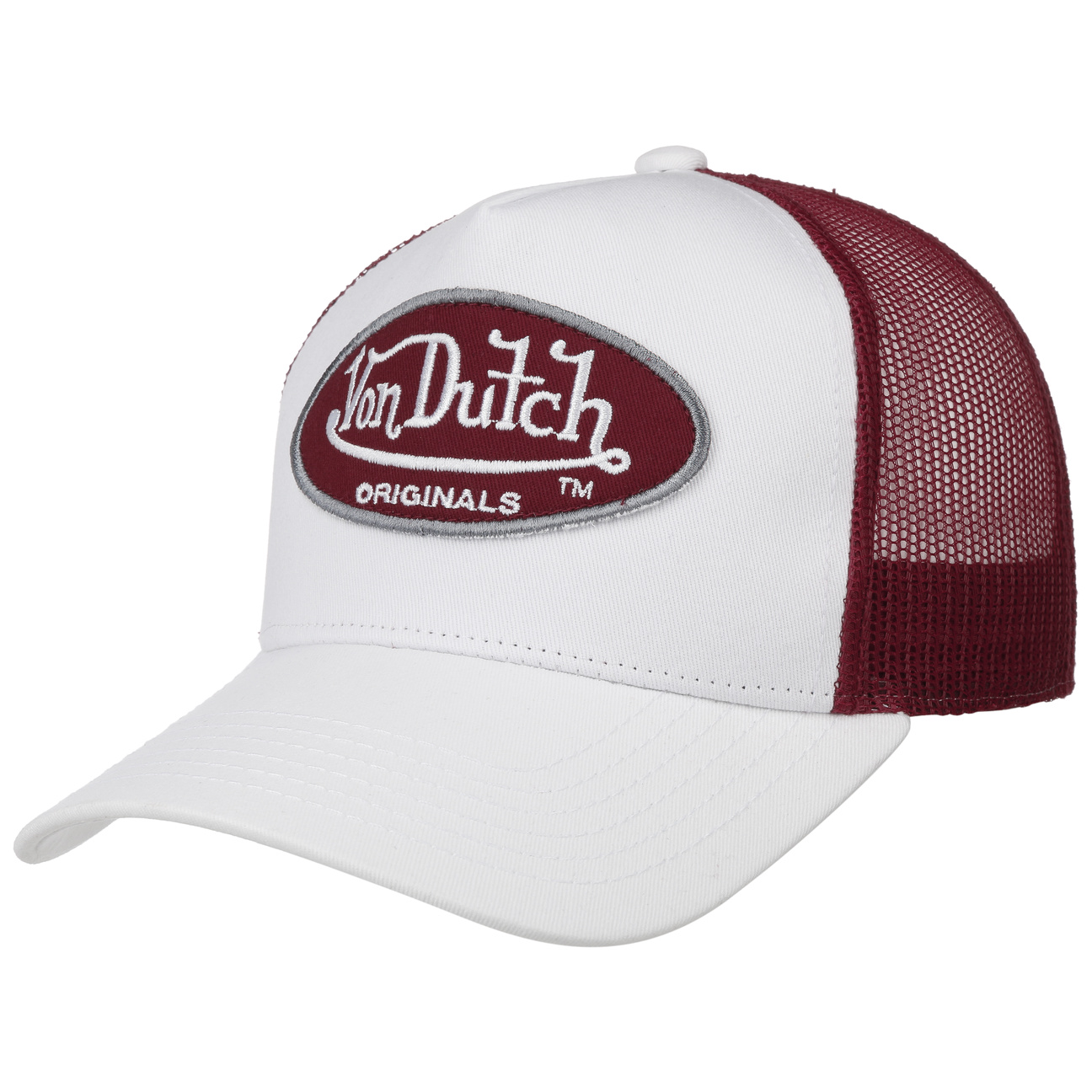 Boston Oval Patch Trucker Cap by Von Dutch von Von Dutch