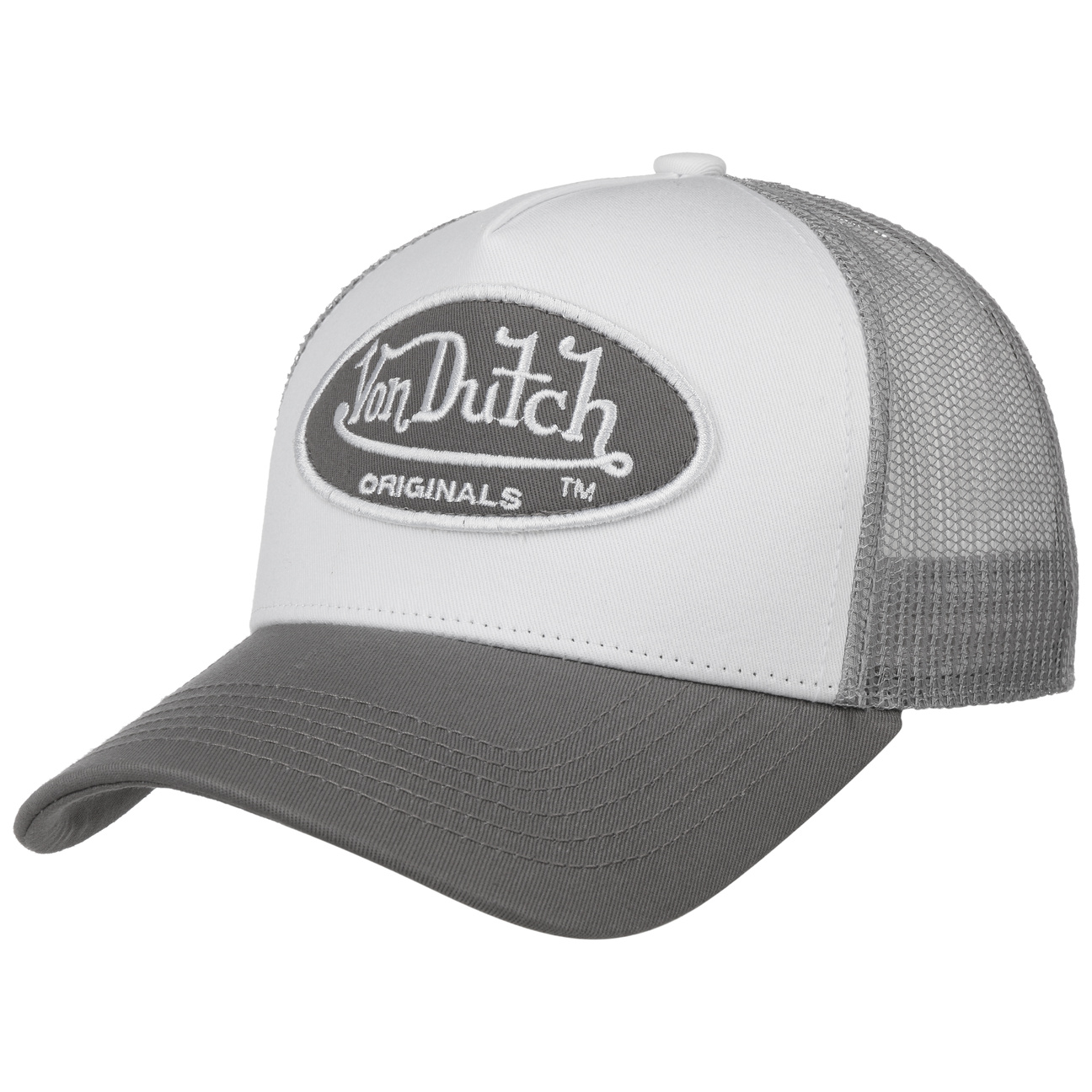 Boston Oval Patch Trucker Cap by Von Dutch von Von Dutch