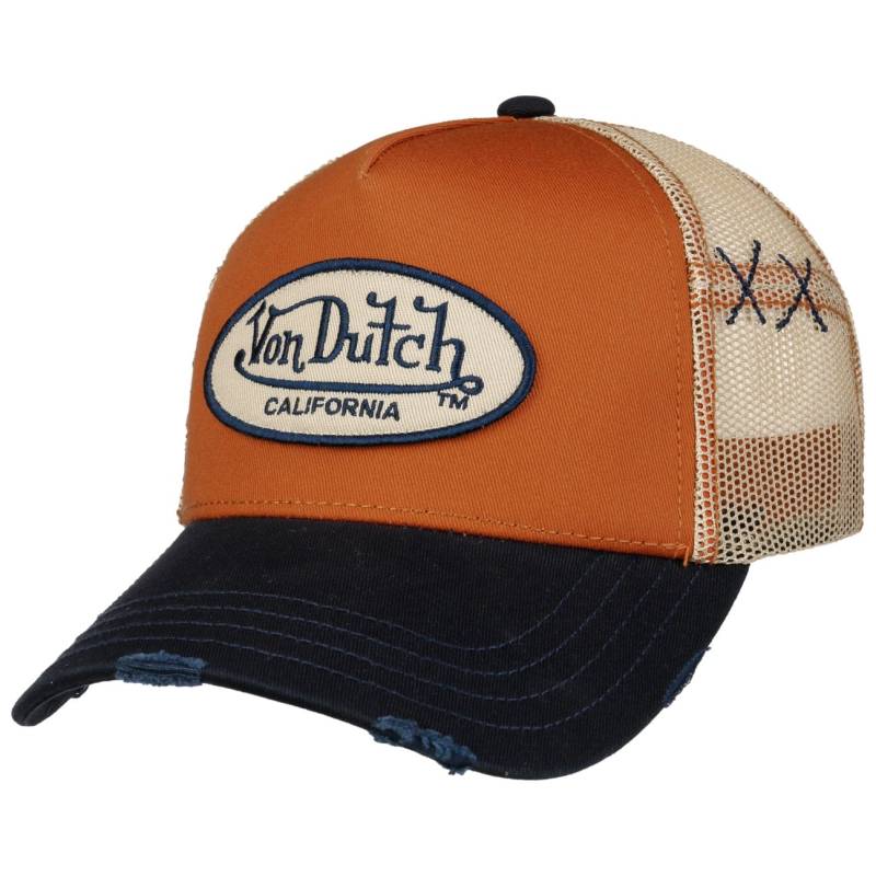 Destroyed Brim Oval Patch Cap by Von Dutch von Von Dutch