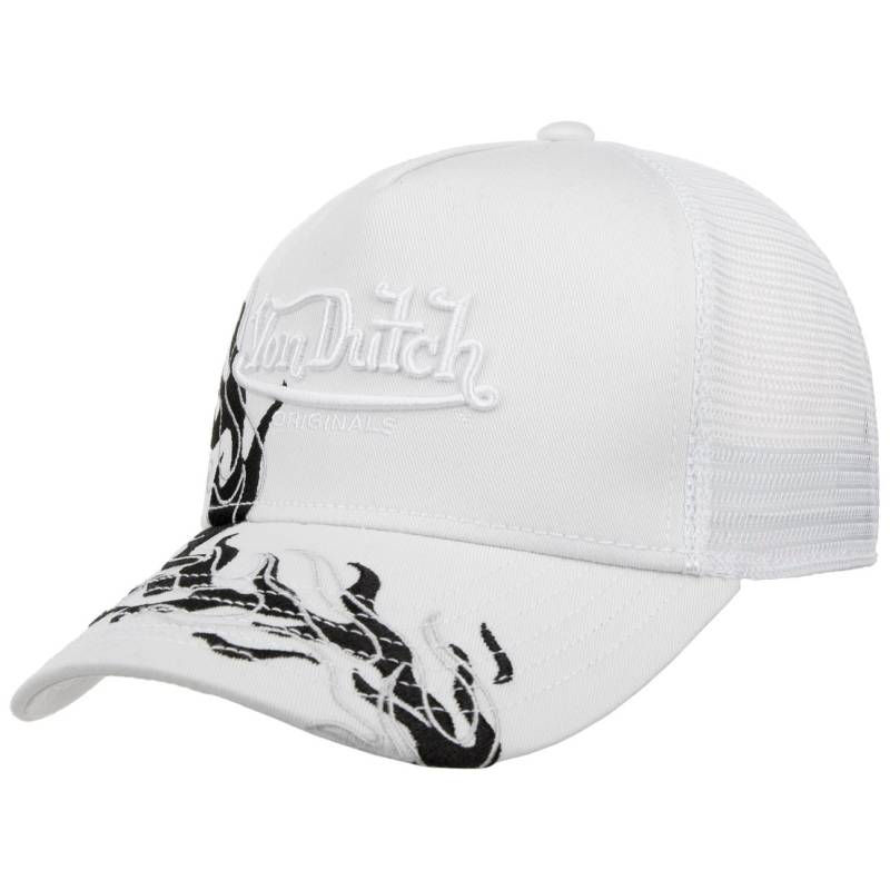 Flame Visor Trucker Cap by Von Dutch von Von Dutch