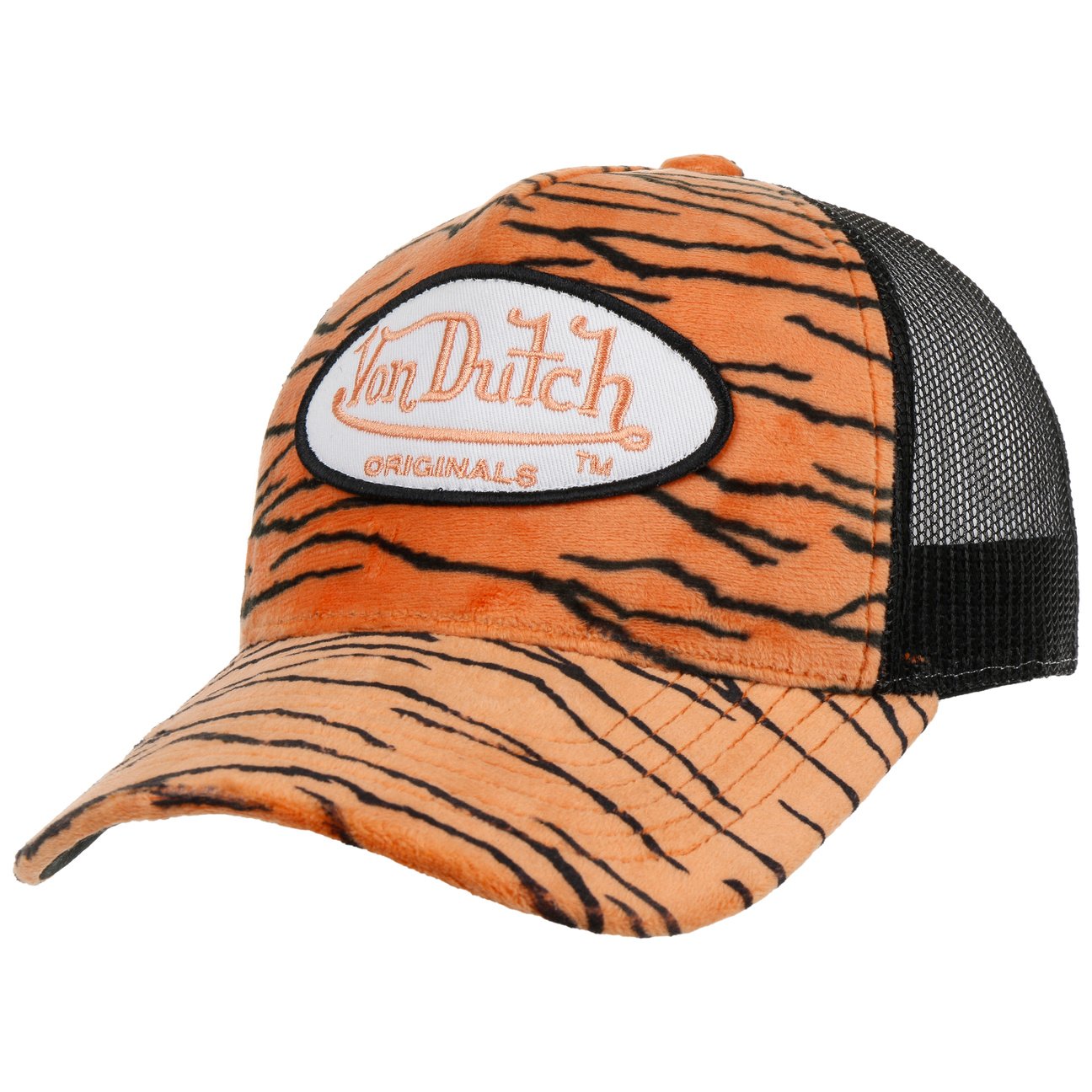 Soft Animal Zebra Trucker Cap by Von Dutch von Von Dutch