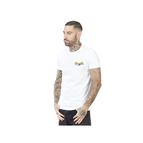 Tshirt Herren 100% Baumwolle, T Shirt Herren, Fliegendes Auge, Langlebig, Weiss, L von Von Dutch