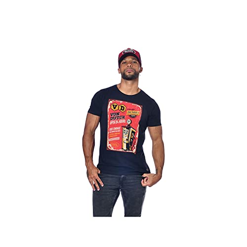 Tshirt Herren 100% Baumwolle, T Shirt Herren, Langlebig, Natürlich, Schwarz, L von Von Dutch