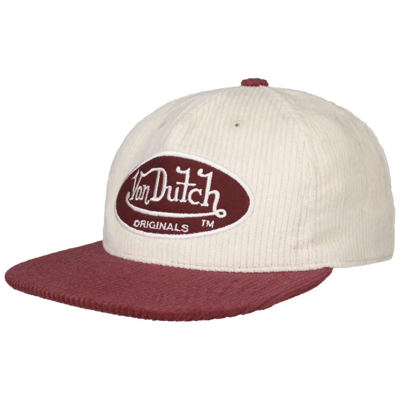 Utica Cord Oval Patch Cap by Von Dutch von Von Dutch