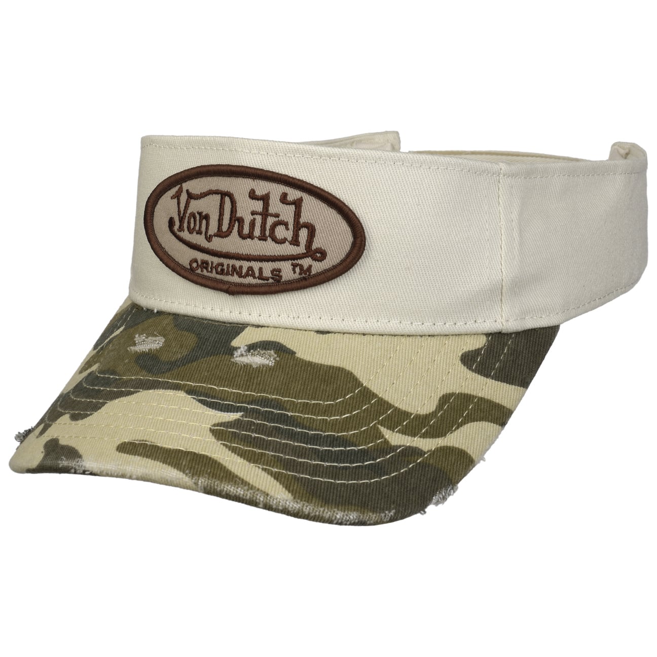 Cotton Twill Visor by Von Dutch von Von Dutch