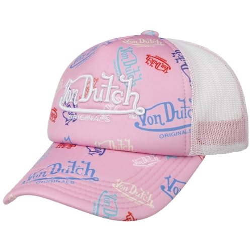 Von Dutch Atlanta Logo All Over Trucker Cap Basecap Baseballcap Truckercap Meshcap (One Size - weiß) von Von Dutch