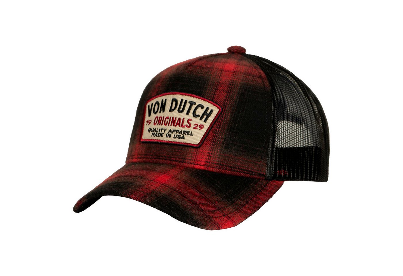 Von Dutch Baseball Cap Baseball Cap Flanell mit aufgenähten Patch von Von Dutch