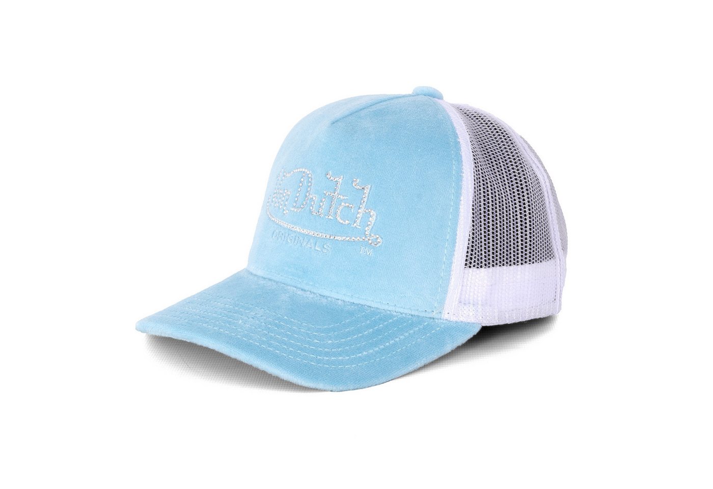 Von Dutch Baseball Cap Cap Von Dutch Miami Trucker Velvet, G onesize, F blue/wht (1-St) von Von Dutch