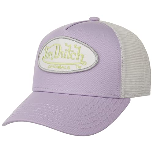 Von Dutch Boston Oval Patch Trucker Cap Basecap Baseballcap Truckercap Meshcap (One Size - Flieder), 55-60 von Von Dutch