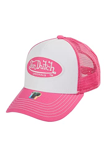 Von Dutch Boston Oval Patch Trucker Cap Basecap Baseballcap Truckercap Meshcap (One Size - weiß), 55-60 von Von Dutch