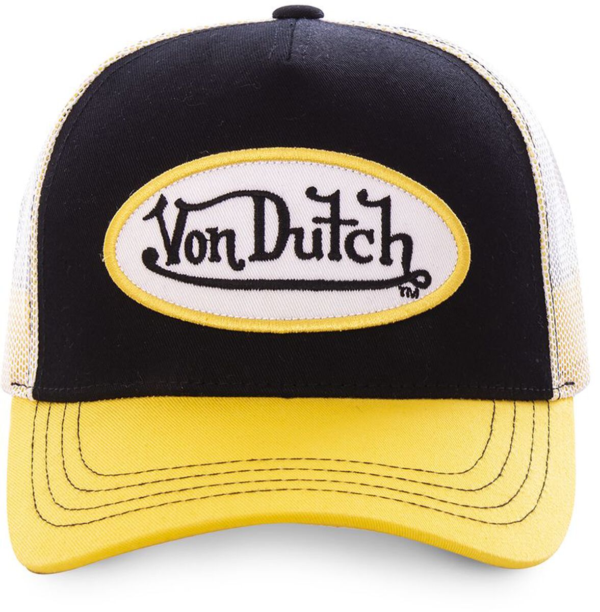 Von Dutch CASQUETTE VON DUTCH, BASEBALL AVEC FILET Cap schwarz gelb von Von Dutch