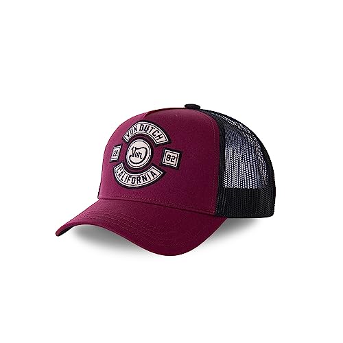 Tracker Kappe Herren Langlebig, Cap Herren, Anti-Reizung, Angenehm, Roter Bordeaux, Einheitsgröße von Von Dutch