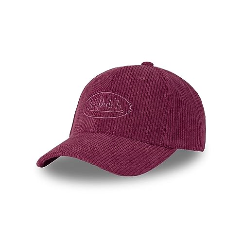 Von Dutch Cap Herren & Damen, 100% Baumwolle, Cord, rot, Einheitsgröße von Von Dutch