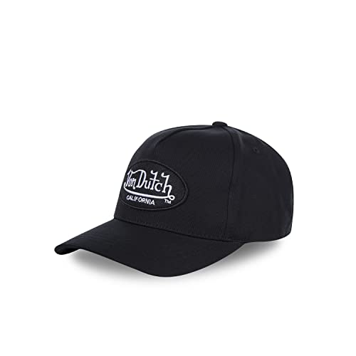 Tracker Kappe Herren 100% Baumwolle, Cap Herren, Hypoallergen, Bequem, Schwarz, Einheitsgröße von Von Dutch