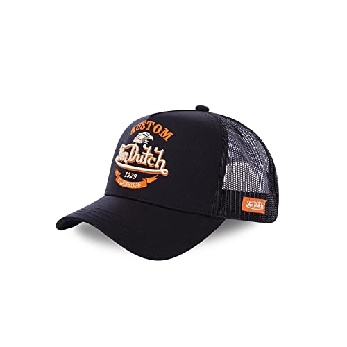 Von Dutch Unisex Motiv Trucker Cap Black/orange One Size von Von Dutch