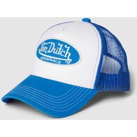 Von Dutch Cap mit Label-Patch Modell 'BOSTON' in Blau, Größe One Size von Von Dutch