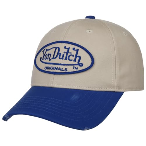 Von Dutch DB Denver Dad Cap Basecap Baseballcap Curved Brim (One Size - beige-blau) von Von Dutch