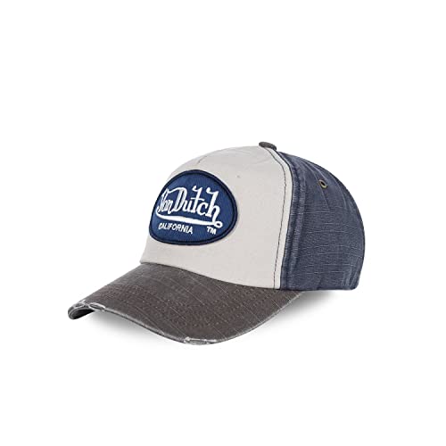 Von Dutch Unsiex Oval Logo Baseball Cap White/Grey/Blue One Size von Von Dutch