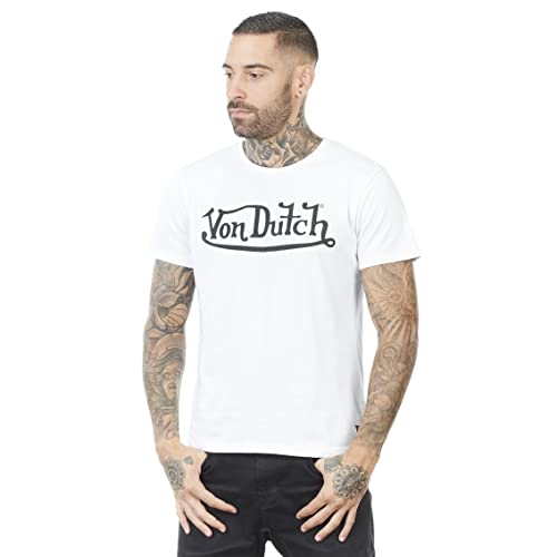 Von Dutch Herren Basic T-Shirt First White L von Von Dutch