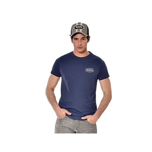 Von Dutch Herren-T-Shirt, gerader Schnitt, mit kleinem Aufdruck Dary Brust, blau, L von Von Dutch