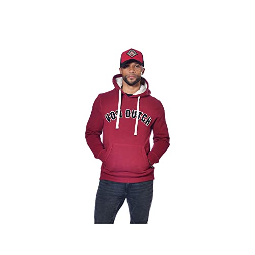 Von Dutch Hoodie Herren, Herren-Sweatshirt, Fleece-Futter, bequemer und weicher Kapuzenpullover, Rot, Schwarz, Weiß, Größe 2XL, rot, XXL Von Dutch Hoodie Herren, Herren-Sweatshirt, Fleece-Futter, bequemer und weicher Kapuzenpullover, Rot, Schwarz, Weiß, Größe 2XL, rot, XXL von Von Dutch