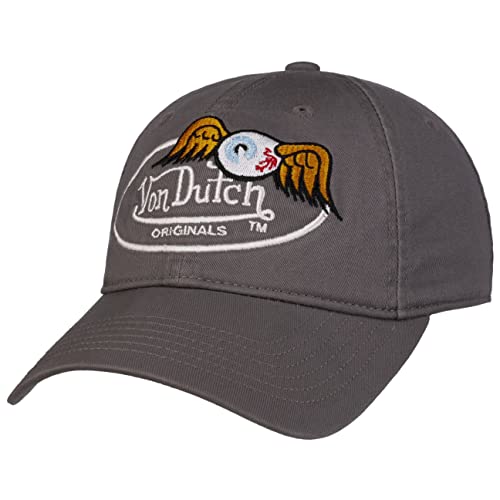 Von Dutch Houston Oval Eyeball Patch Cap Basecap Baseballcap (One Size - grau) von Von Dutch