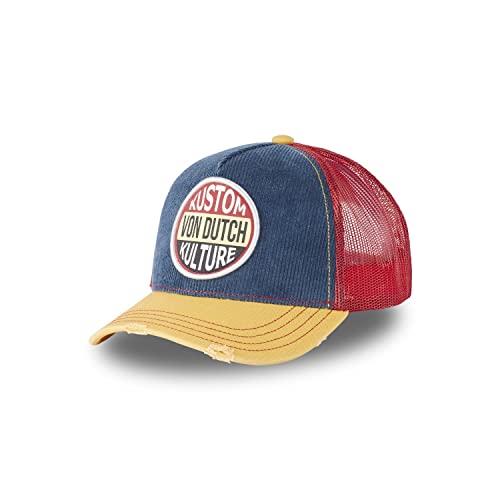 Von Dutch Kappe für Damen und Herren, 100 % Baumwolle, Baseballkappe, sportlich, bequem und langlebig, blau, Einheitsgröße von Von Dutch